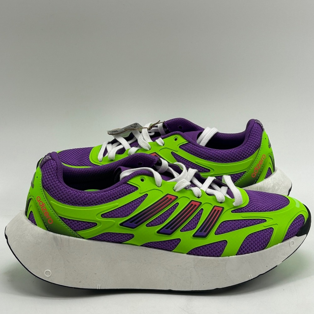 Adidas Adizero Aruku W Women 8.5 Solar Lime Purple JP5566 Swirlfoam NWT